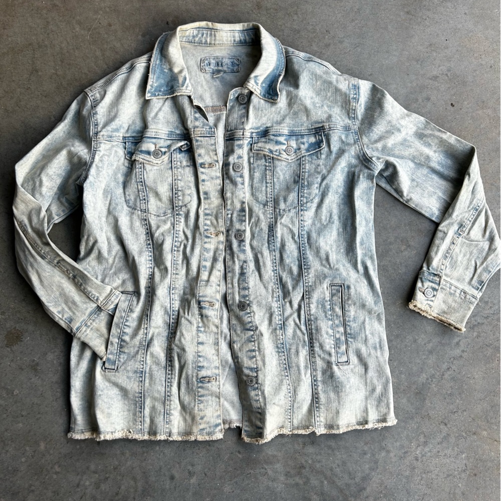 Maurice’s White Wash Jean Jacket